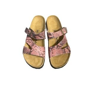 Betula Birkenstock Snake Skin Sandal Size 8